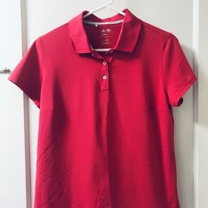 Adidas ClimaLite Golf Polo Large Hot Pink